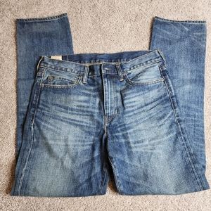 NWT J Crew 31 x 32 Style 770 Kaihara Denim Japanese Fabric Straight Slim